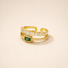 Soft shine cubic zirconia ring