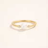 Soft freshwater pearl ring
