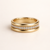 Elegant cubic zirconia ring with refined setting