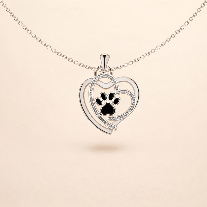 Cute Paw Print Collarbone Necklace