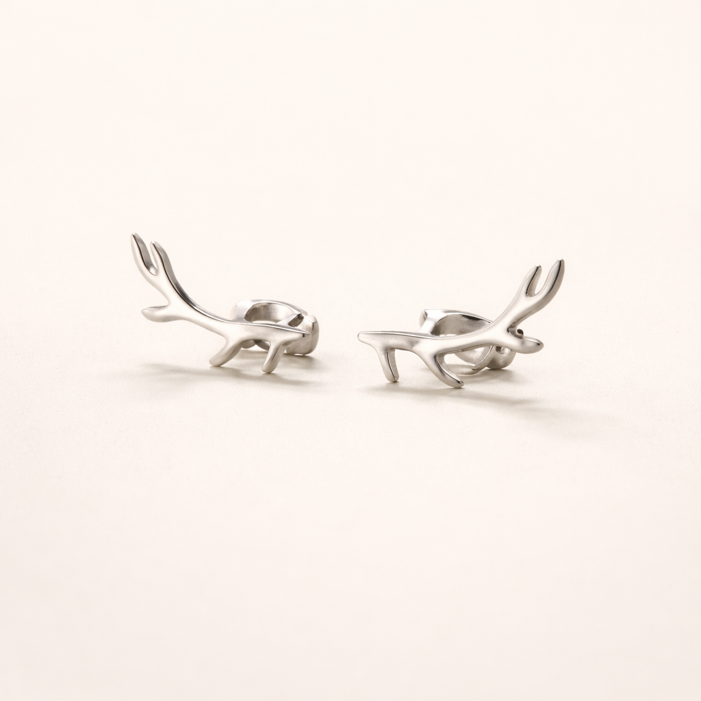 Deer Antler Stud Earrings