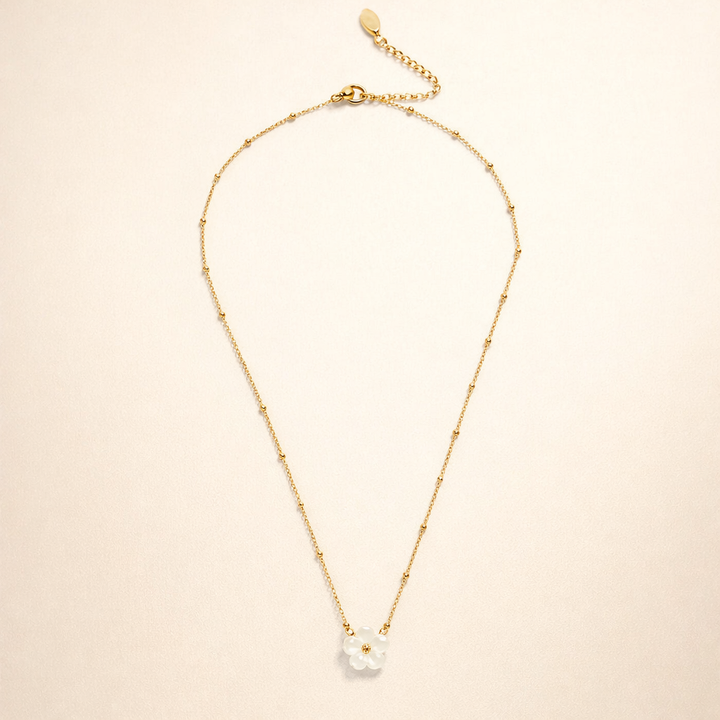 White Blossom Flower Necklace