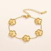 Gold Clover Bracelet