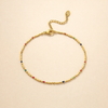 Rainbow Beaded Anklet