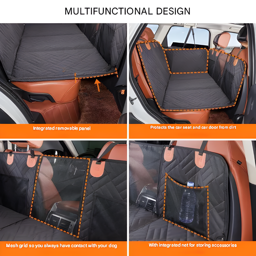 Dog Car Seat Extension with Hard Floor