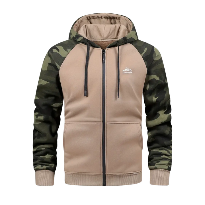 Warm and Comfortable Men's Camo Fleece Jacket - Ethan