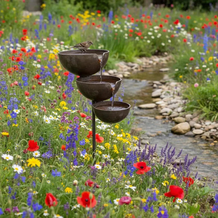 Rain Collector Bird Bath - Natural Water Source for Birds and Bees