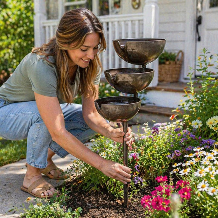 Rain Collector Bird Bath - Natural Water Source for Birds and Bees