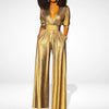 Women's Jumpsuit – Plain, Comfortable, Evening Wear