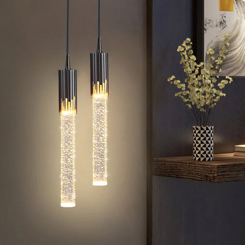Cylindrical Glass Pendant Lamp - Lustreau