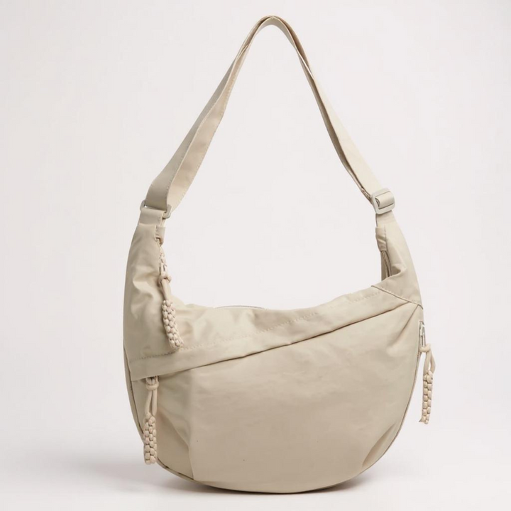 Crescent Shoulder Bag – Sustainable Nylon with Adjustable Shoulder Strap