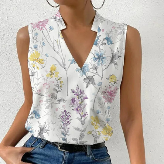 Airy V-Neck Blouse for Women