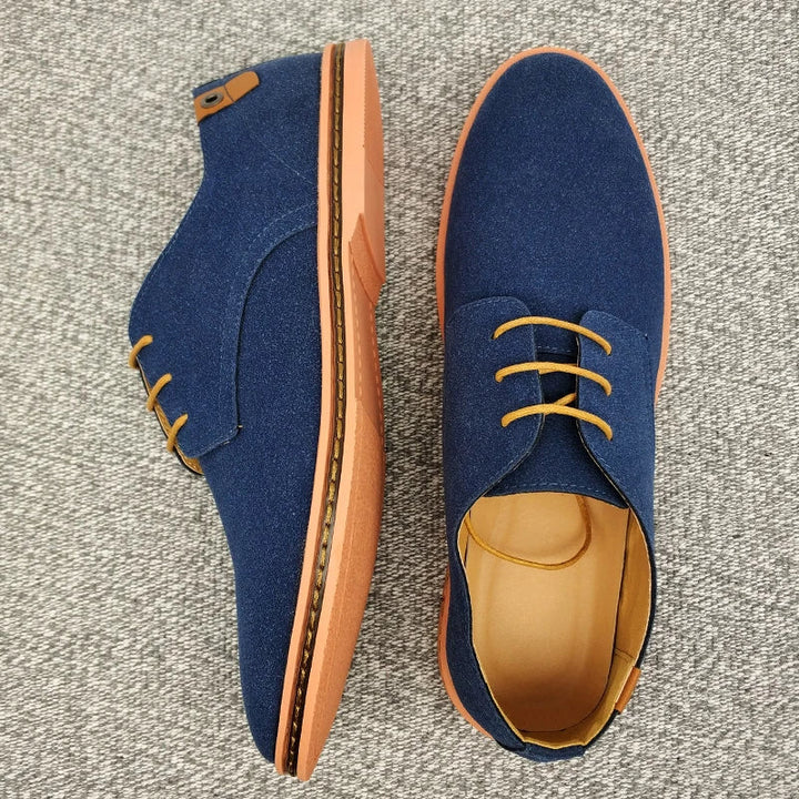 Classic Step Suede Leather Oxford Shoes