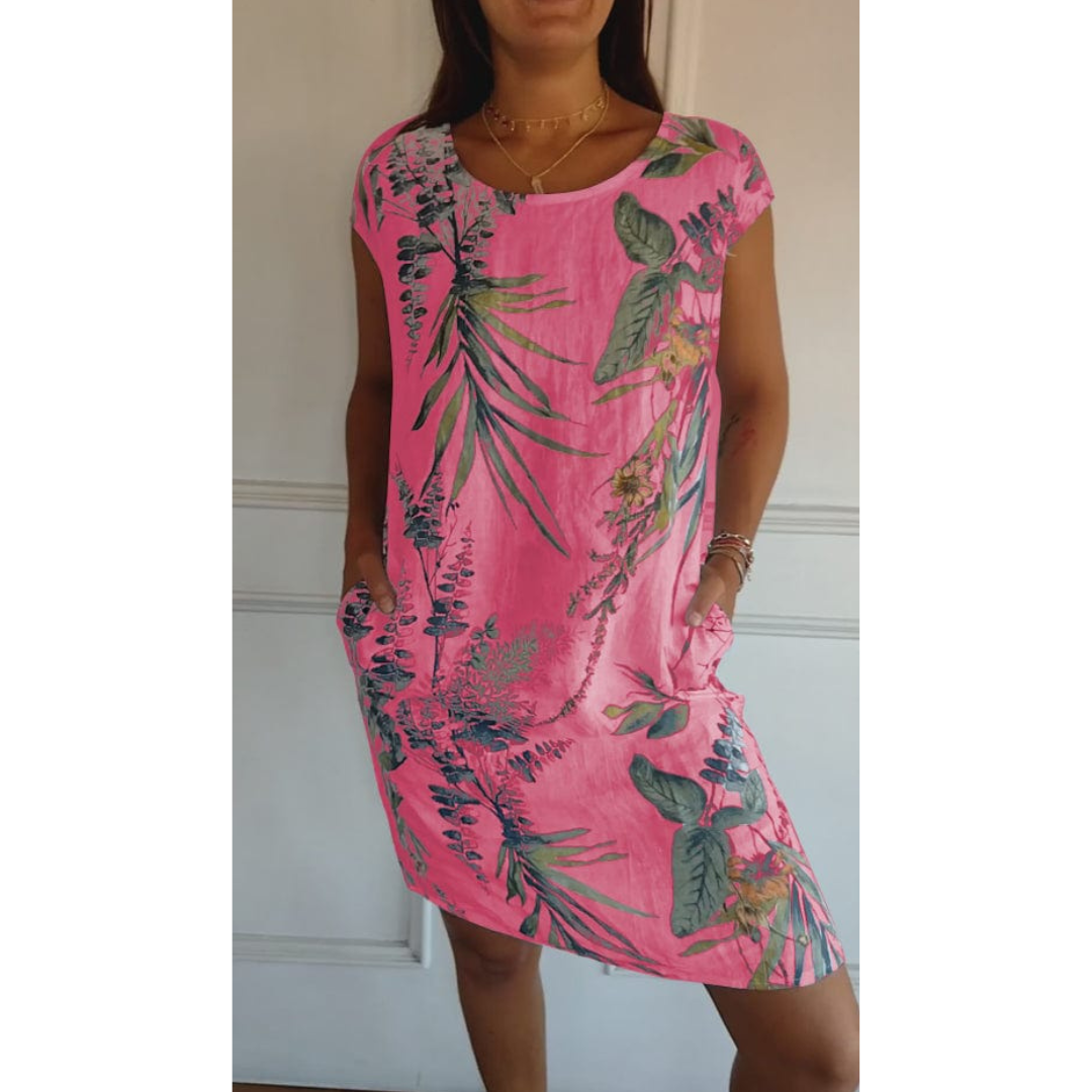 Comfortable Round-Neck Dress