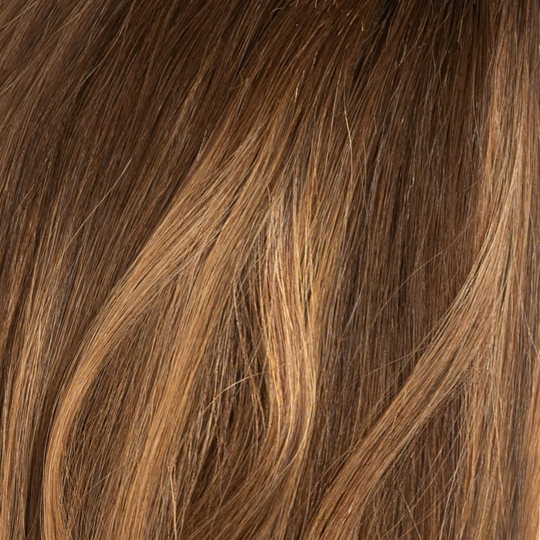 Tape-In Hair Extensions – Veloura Tape (Warm Brown Balayage 2+7)