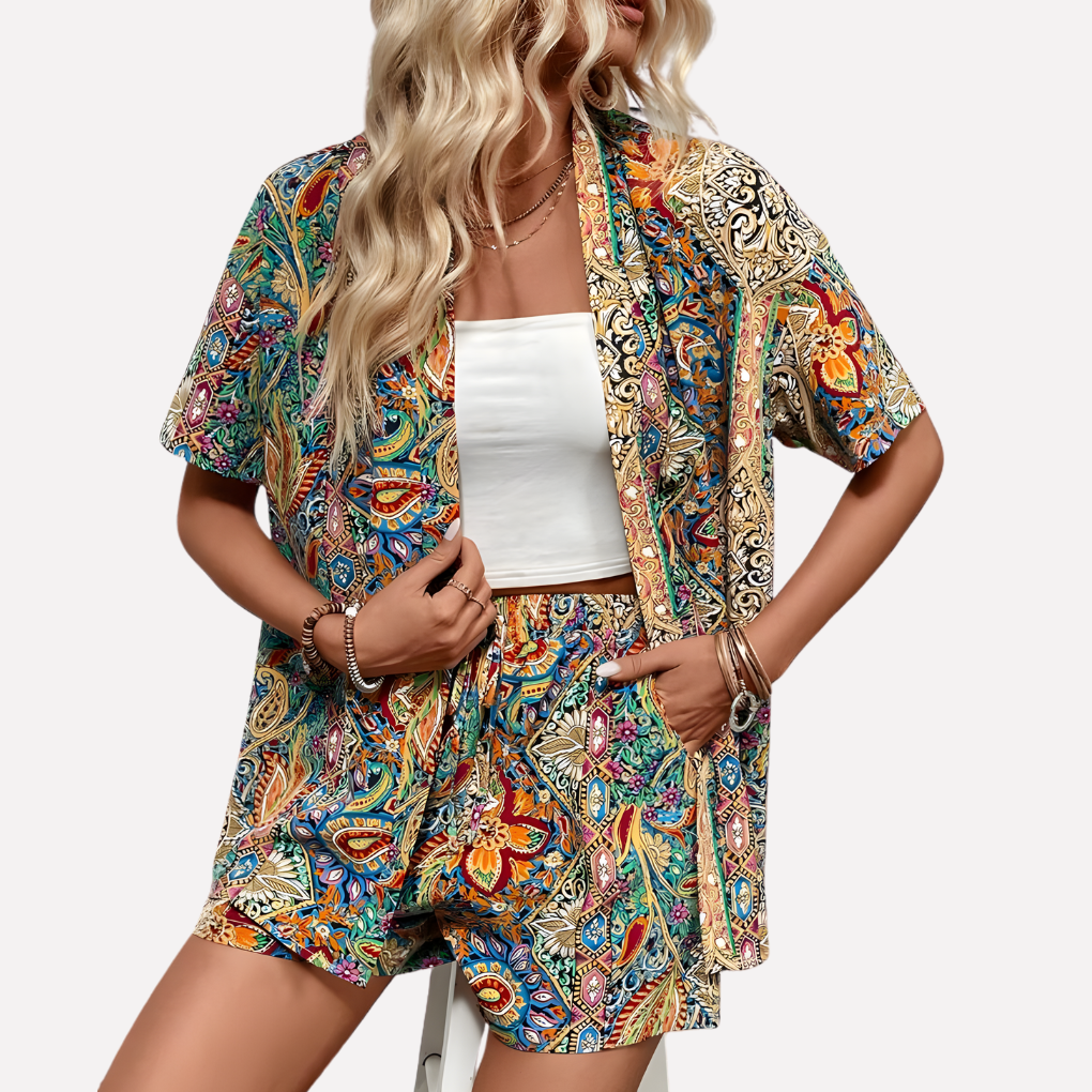 Women's Kimono Shirt and Short