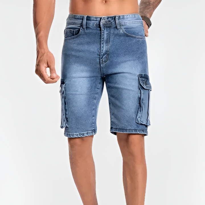 Men’s Denim Cargo Shorts