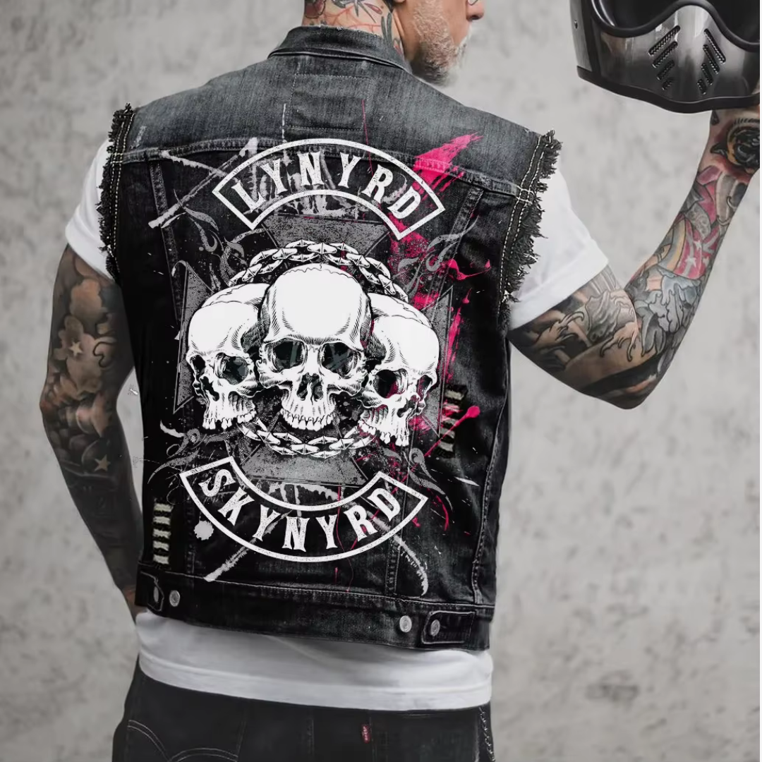 Retro Denim Men's Vest