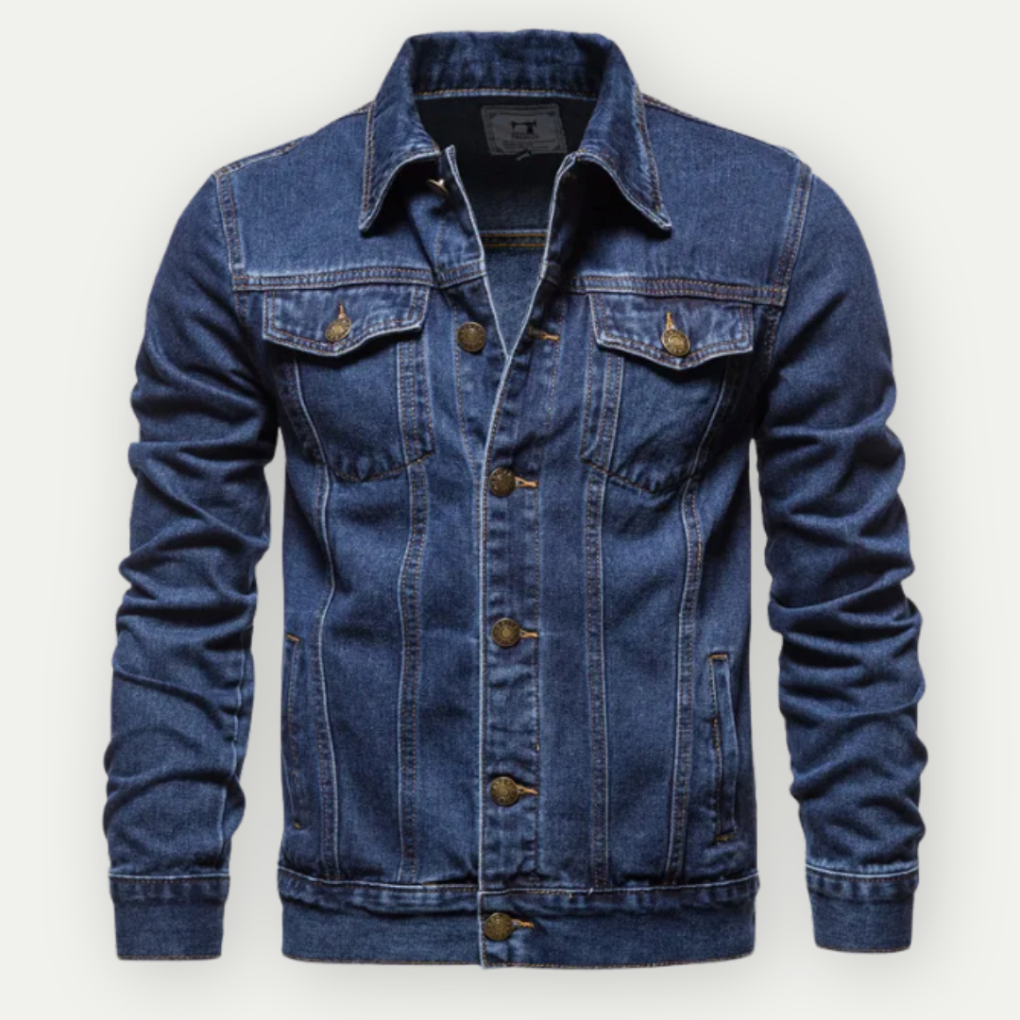 Men's Denim Trucker Jacket - Classic Style for Everyday Wear