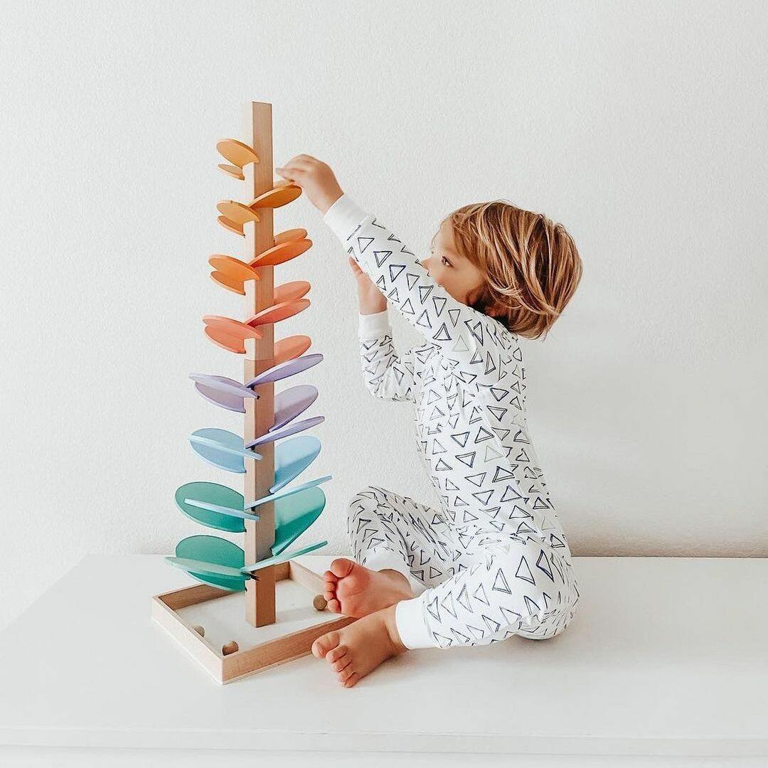 Interactive Rainbow Marble Tower - Luca