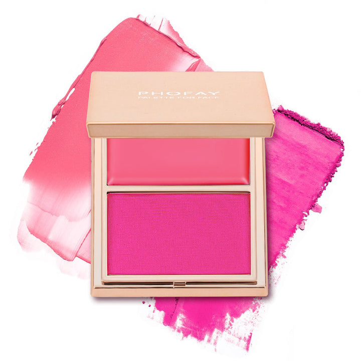 PHOFAY Double-Take Cream & Powder Blush Duo