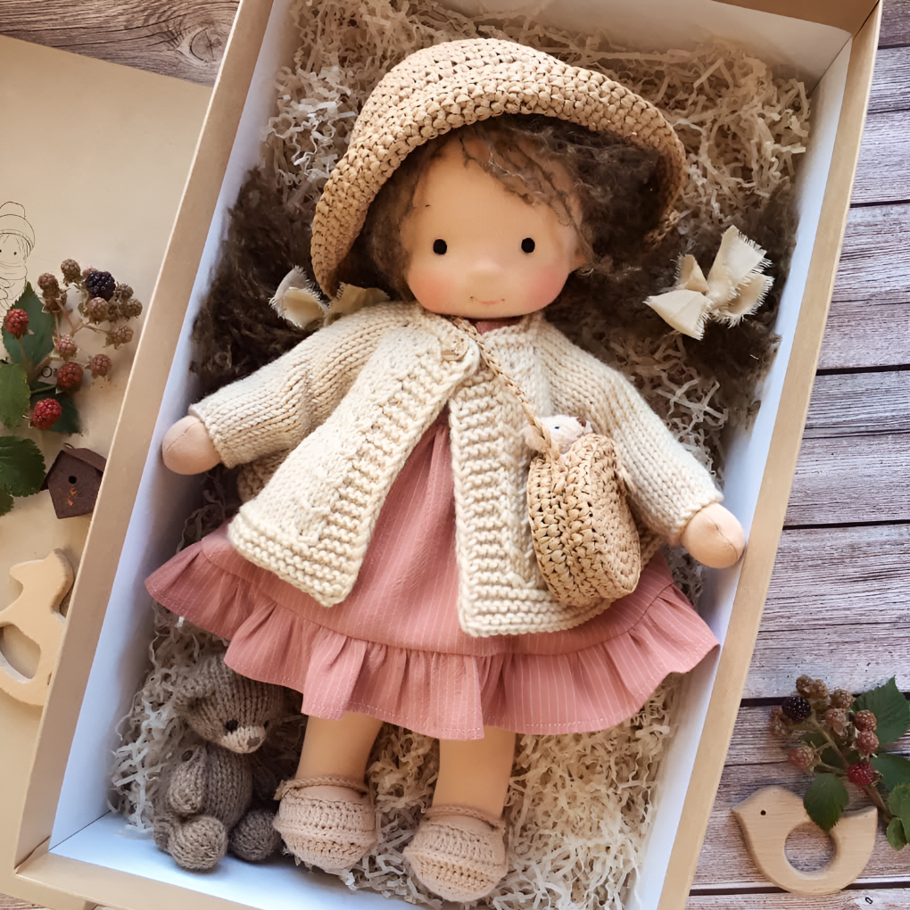 Handmade Waldorf Cuddly Doll