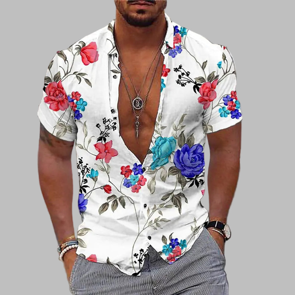 Stylish Men's Floral Shirt