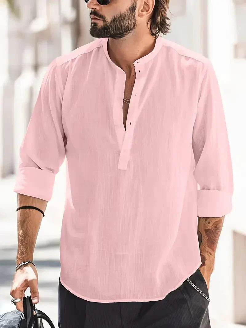 Men’s Casual Summer Linen Shirt