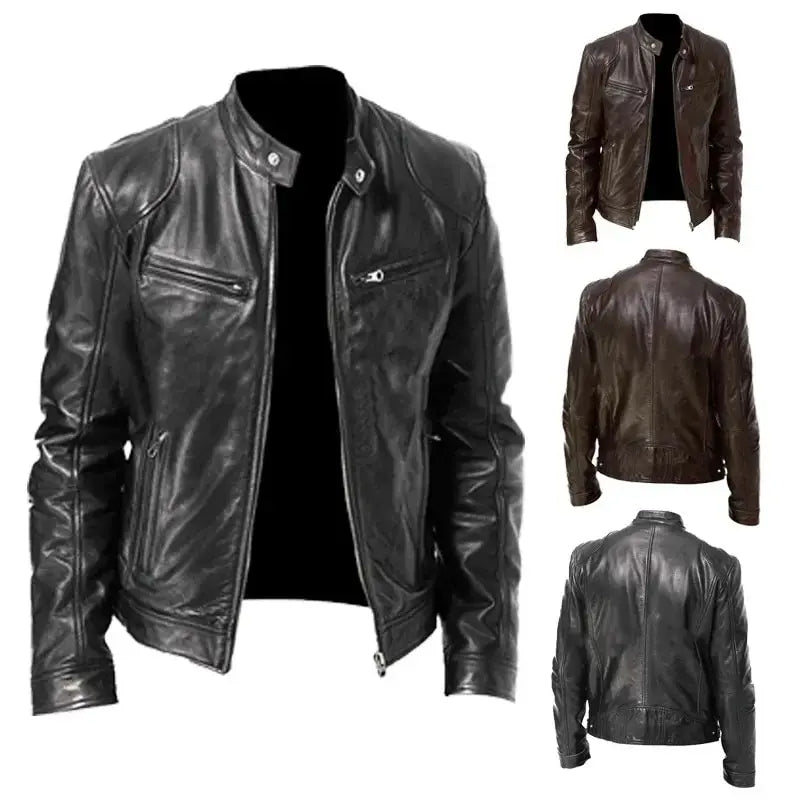 Men's Faux Biker Jacket