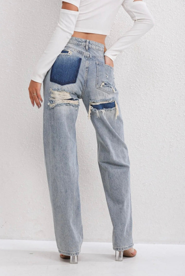 Women's Vintage Ripped Jeans