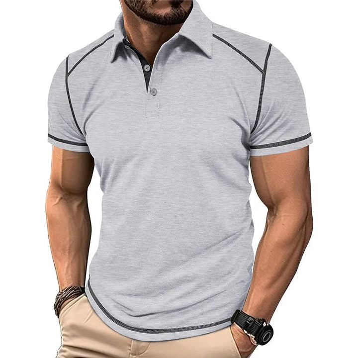 Men's Color-Block Polo Shirt