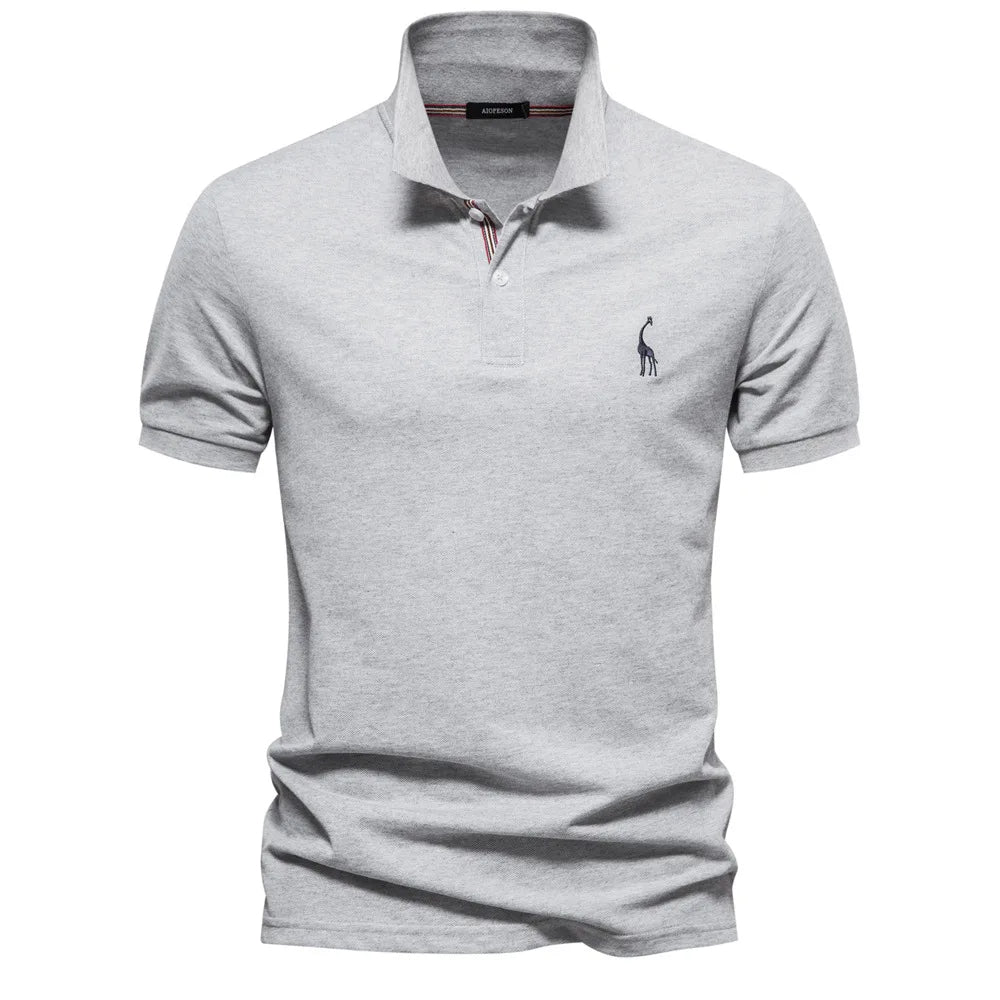 Men's Embroidered Classic Polo – Refined Detailing