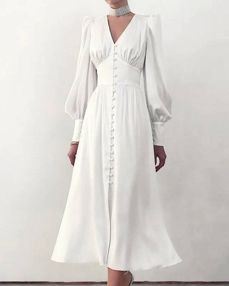 Elegant Satin V-Neck Maxi Dress for Women – Timeless Elegance with a Modern Touch