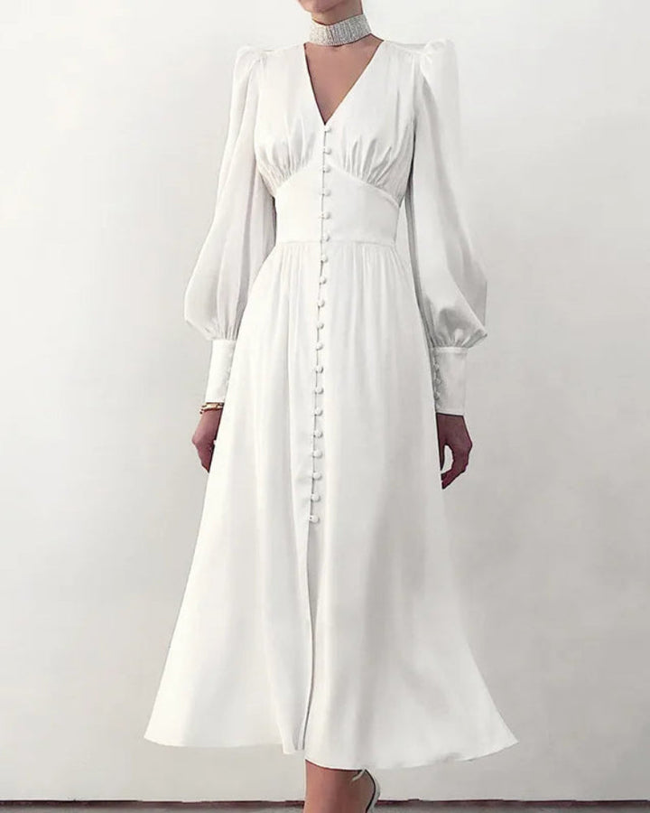 Elegant Satin V-Neck Maxi Dress for Women – Timeless Elegance with a Modern Touch
