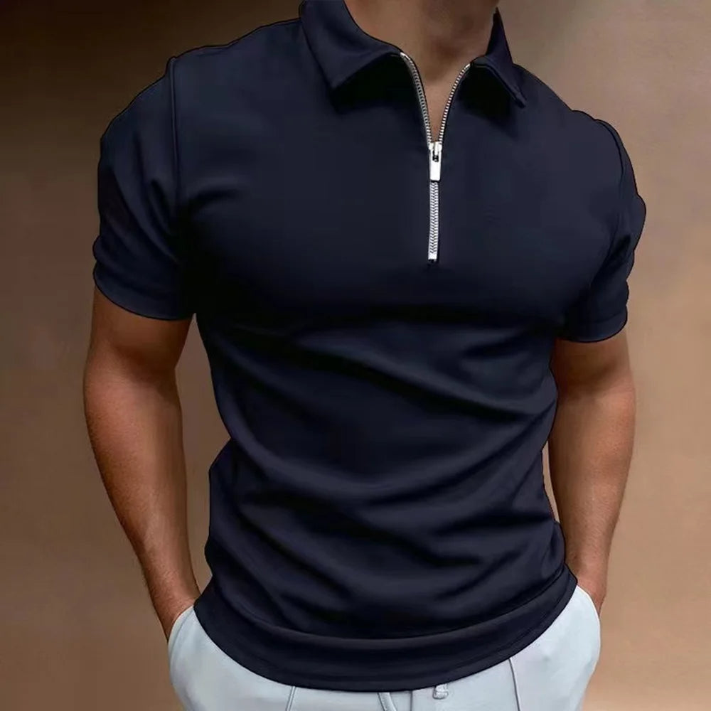 Polo with Zip Collar - Modern Sophistication Meets Everyday Comfort