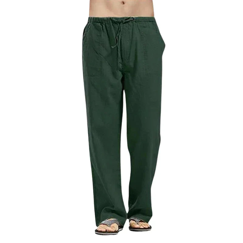 Men's Breathable Linen Pants – Oversized Fit