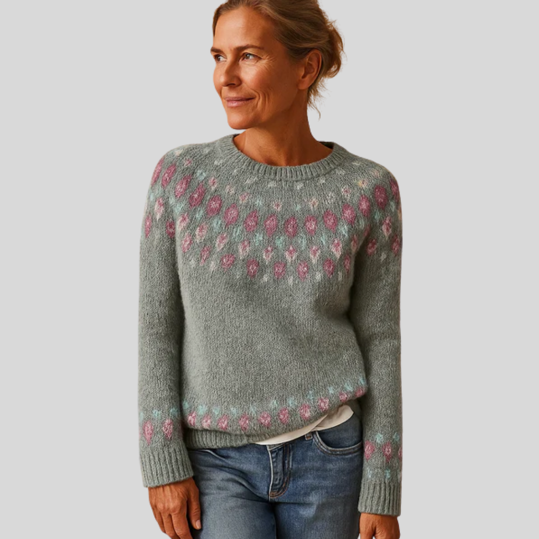 Women’s Printed Wool Sweater