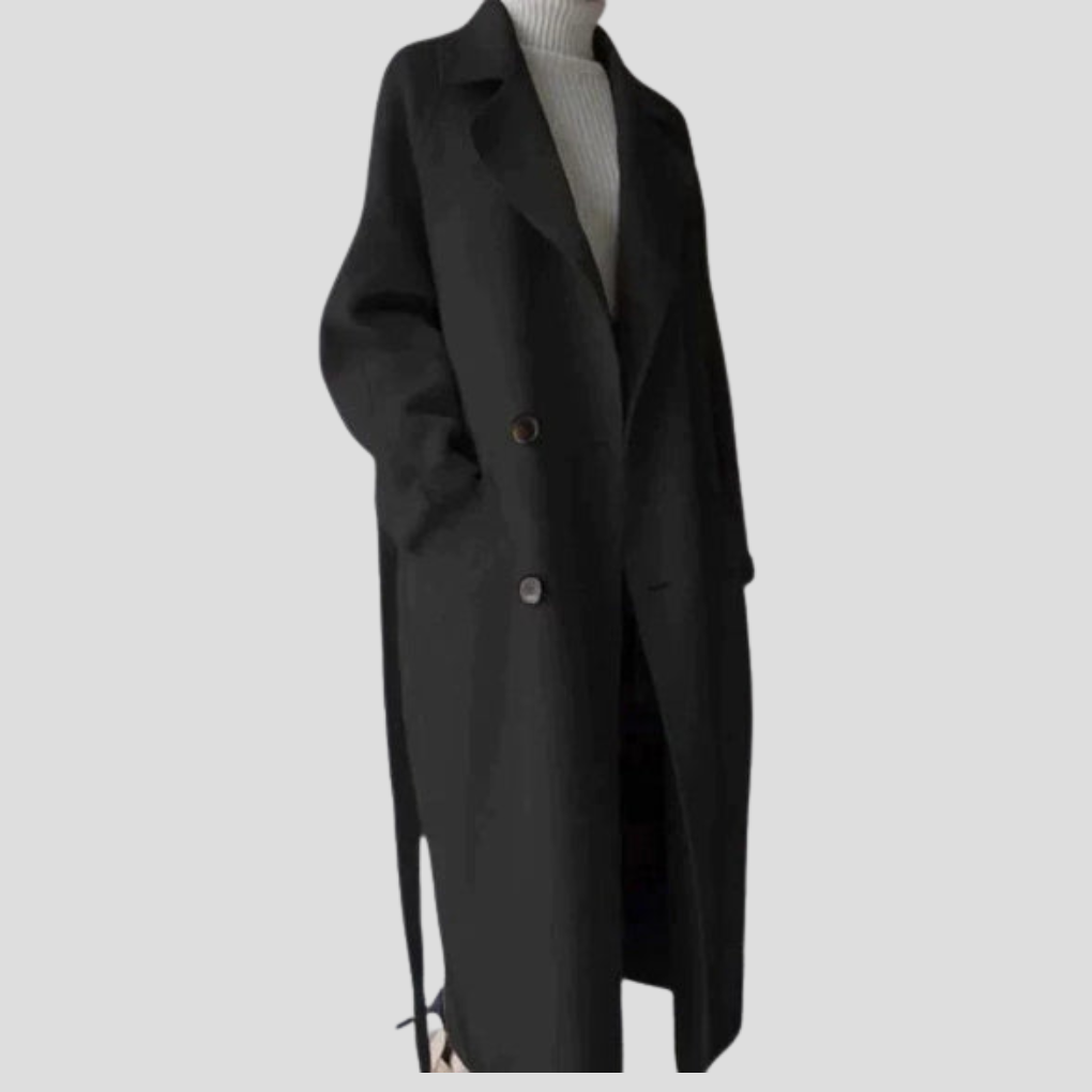 Women’s Long Coat – Elegant Layer for Cold Days