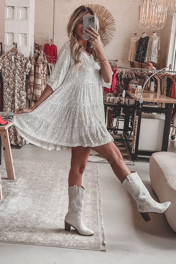 A-line Dress - ShimmerFlow