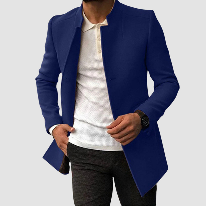 Classic Long Men's Coat – Timeless Elegance for Every Season