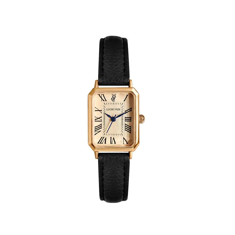 Elegant gold watch with a refined little stone