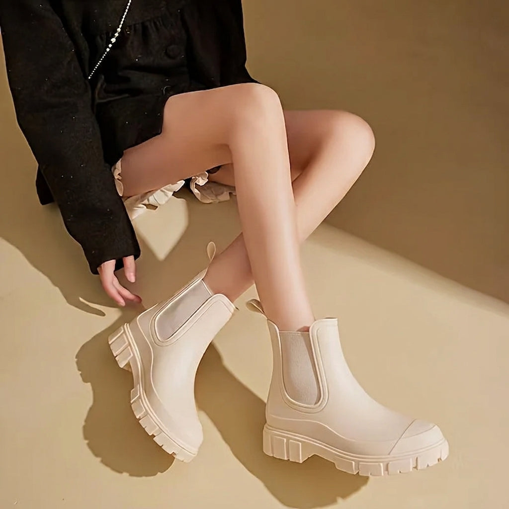 Women's Waterproof Wellies with Non-Slip Sole