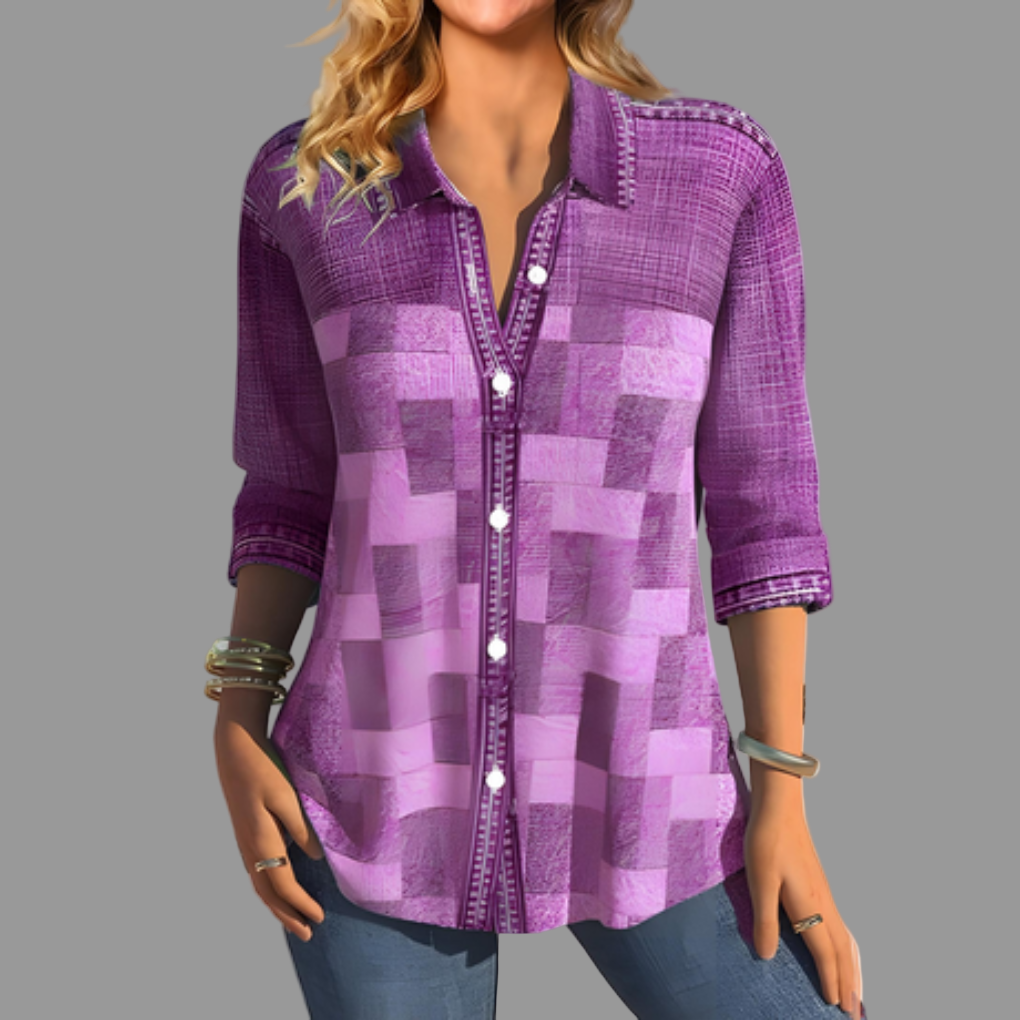 Women’s Button Fasten Down Blouse - Everyday Style