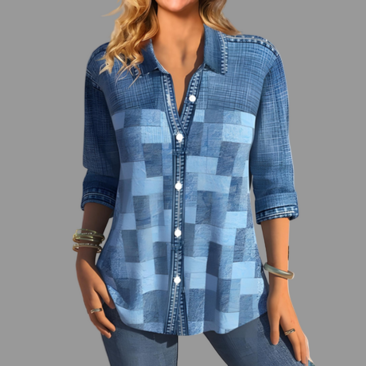 Women’s Button Fasten Down Blouse - Everyday Style