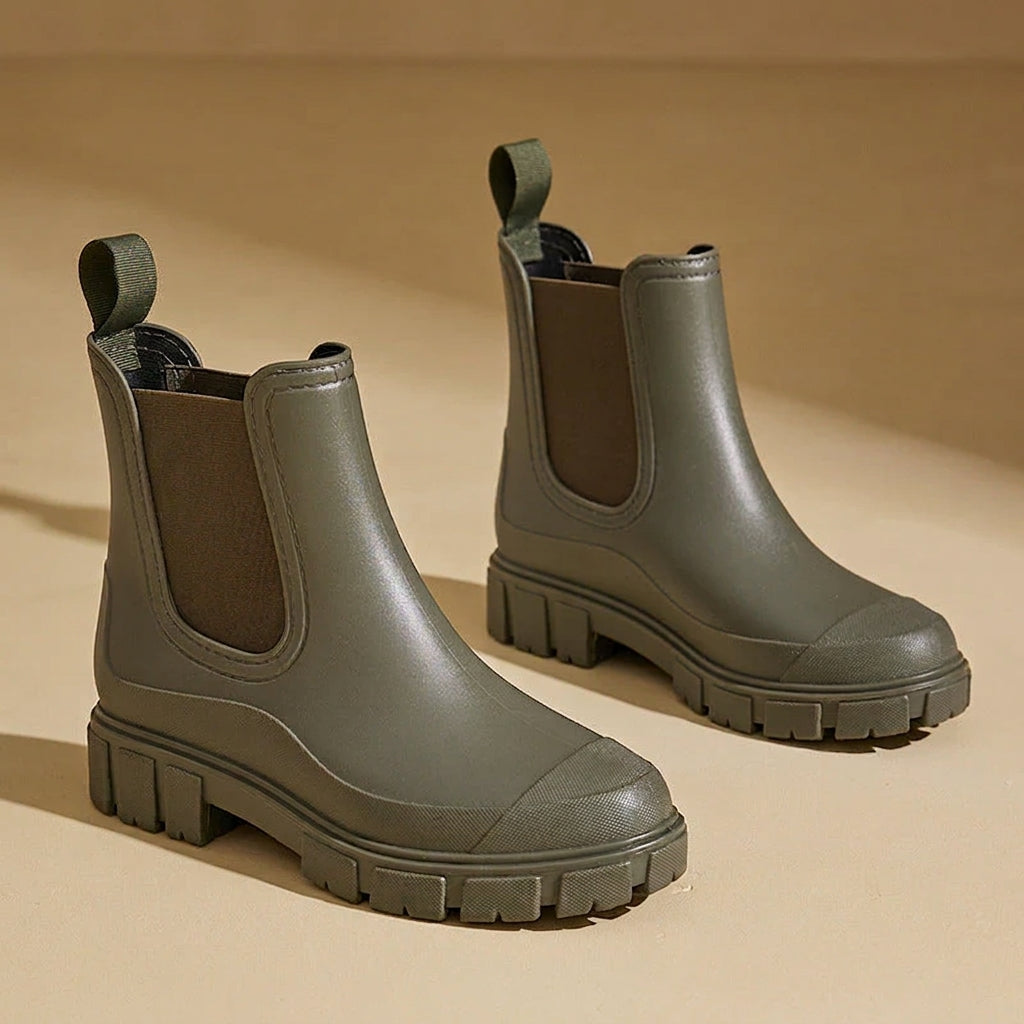 Women's Waterproof Wellies with Non-Slip Sole