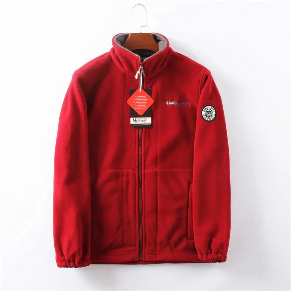Wind Resistant Men's Fleece Jacket - Practical and Stylish