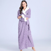 Warm Women’s Thick Hooded Flannel Bathrobe