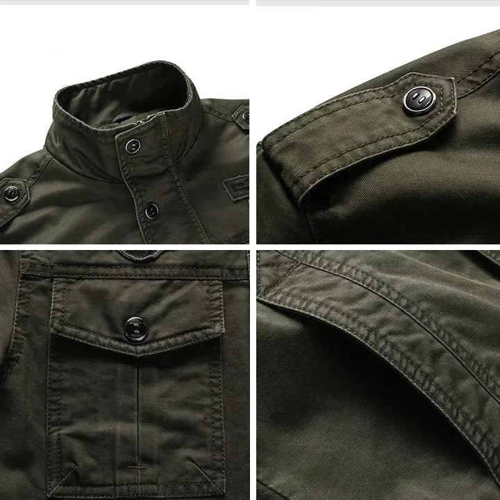 Men's Mid-Season Military Jacket – Rugged & Functional