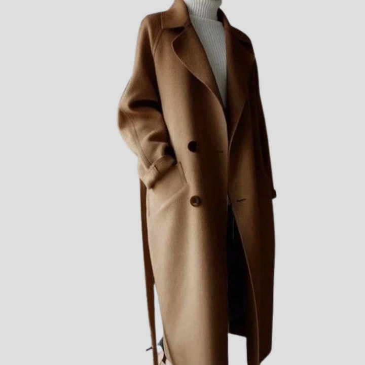 Women’s Long Coat – Elegant Layer for Cold Days