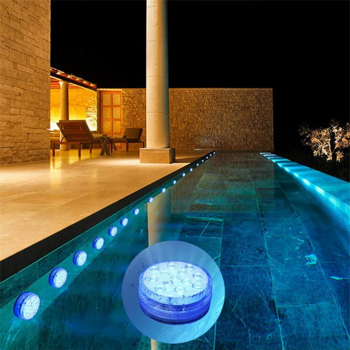LED Light Color Submersible Pool Light with RF Remote